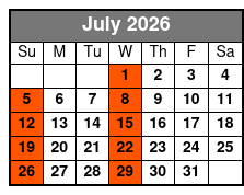 Orlando City Tour July Schedule