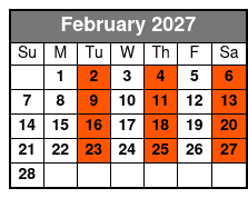 Swim with the Manatees February Schedule
