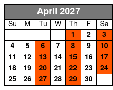 Swim with the Manatees April Schedule