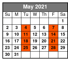 Dolphin Encounter Tour May Schedule