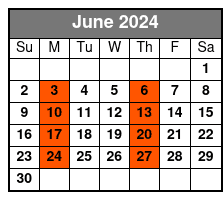 Dolphin Encounter Tour June Schedule