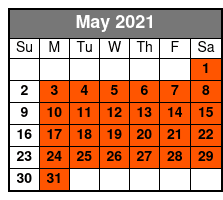 Kennedy Space Center Tour & Airboat Safari May Schedule