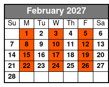 Kennedy Space Center Tour & Airboat Safari February Schedule