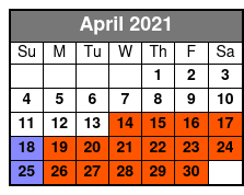 90-Minute Airboat Eco Safari Tour April Schedule