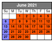 90-Minute Airboat Eco Safari Tour June Schedule