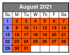 90-Minute Airboat Eco Safari Tour August Schedule