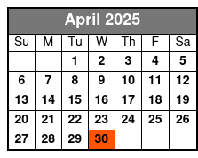 Orlando Airboat Eco Tours April Schedule