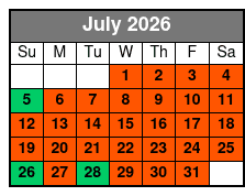 30-Minute Airboat Tour July Schedule
