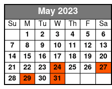 Sea Screamer with Lunch May Schedule