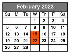 Clearwater Beach Day Trip from Orlando with Deep Sea Fishing February Schedule