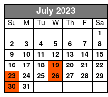 Orlando City Sightseeing Tour July Schedule