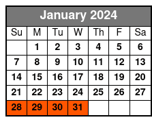 3-Choice Pass January Schedule