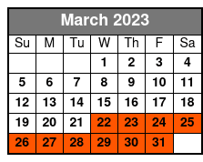18:15 March Schedule