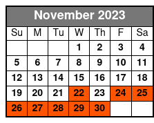 18:15 November Schedule