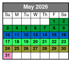 1-Hour Evening Airboat Ride May Schedule