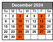 1-Hour Airboat Wild Florida December Schedule