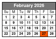 1-Hour Airboat Wild Florida February Schedule