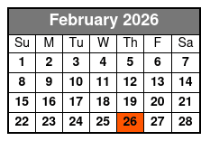 1 Hour-Airboat Boggy Creek February Schedule