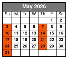 1 Hour-Airboat Boggy Creek May Schedule