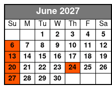 1 Hour-Airboat Boggy Creek June Schedule