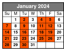 Florida Everglades Airboat Tour with Transport January Schedule