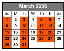 Florida Everglades Airboat Tour with Transport March Schedule