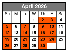 Florida Everglades Airboat Tour with Transport April Schedule