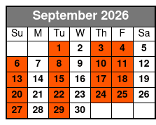 Florida Everglades Airboat Tour with Transport September Schedule