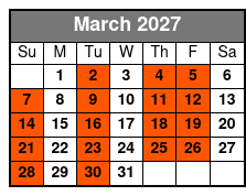 Florida Everglades Airboat Tour with Transport March Schedule