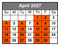 Florida Everglades Airboat Tour with Transport April Schedule