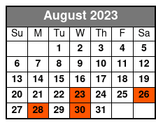 Clearwater Beach Day Trip from Orlando with Dolphin Encounter Cruise August Schedule