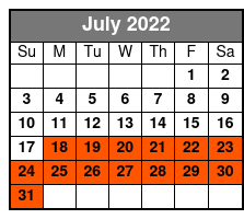 Universal Orlando Resort™ July Schedule