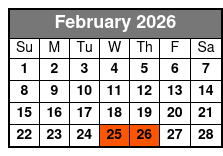 The Orlando Eye (T) February Schedule
