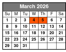 The Orlando Eye (T) March Schedule