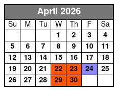 The Orlando Eye (T) April Schedule