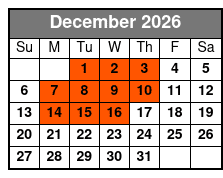 The Orlando Eye (T) December Schedule