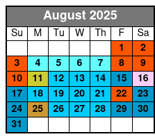 The Coca-Cola Orlando Eye Admission August Schedule