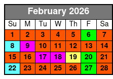 The Coca-Cola Orlando Eye Admission February Schedule