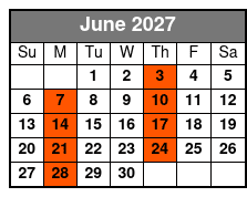 Sea Screamer Boat at the Beach June Schedule