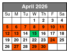 3 Attraction Combo Ticket (T) April Schedule
