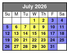 Madame Tussauds Ticket (S) July Schedule
