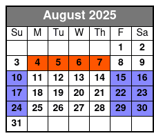 2 Attraction Combo Ticket (S) August Schedule