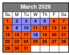 2 Attraction Combo Ticket (S) March Schedule