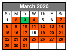 Madame Tussauds Ticket (P) March Schedule