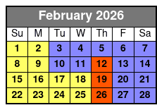 3 Attraction Combo Ticket (S) February Schedule