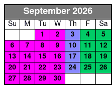 3 Attraction Combo Ticket (S) September Schedule