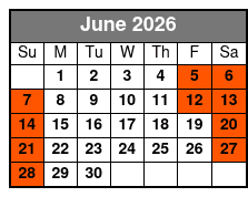 Orlando Eye+Madame Tussauds -P June Schedule