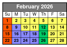 Madame Tussauds Orlando February Schedule