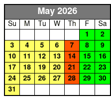 Sea Life + The Orlando Eye (S) May Schedule