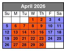 Sea Life + Madame Tussauds (S) April Schedule